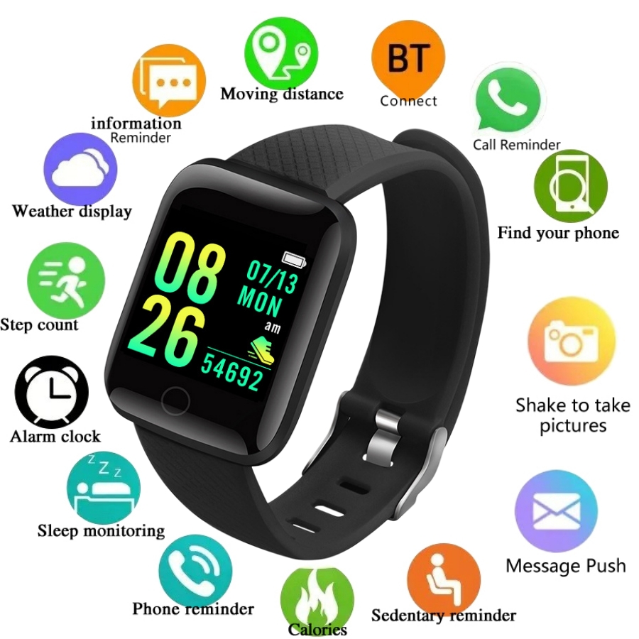 Smartwatch Square Watches For Men - Jam tangan pintar multifungsi untuk pria