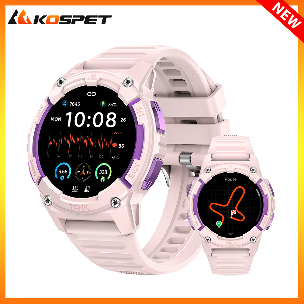 Altimeter Compass Watch - KOSPET TANK S2 jam tangan pintar