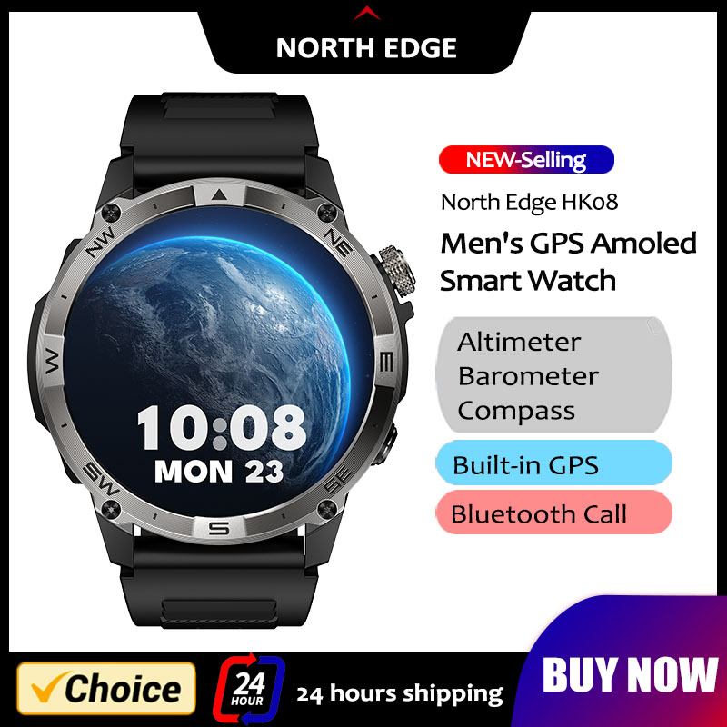 Altimeter Compass Watch - NORTH EDGE jam tangan pintar olahraga,