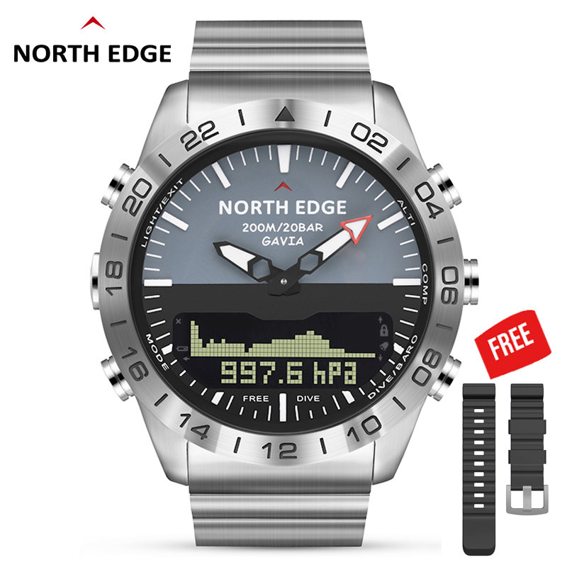 Altimeter Compass Watch - Pria Menyelam Olahraga Digital menonton Mens
