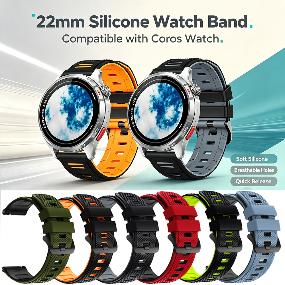 Titan Watches Smartwatch - Tali Jam Tangan Silikon Lembut 22mm
