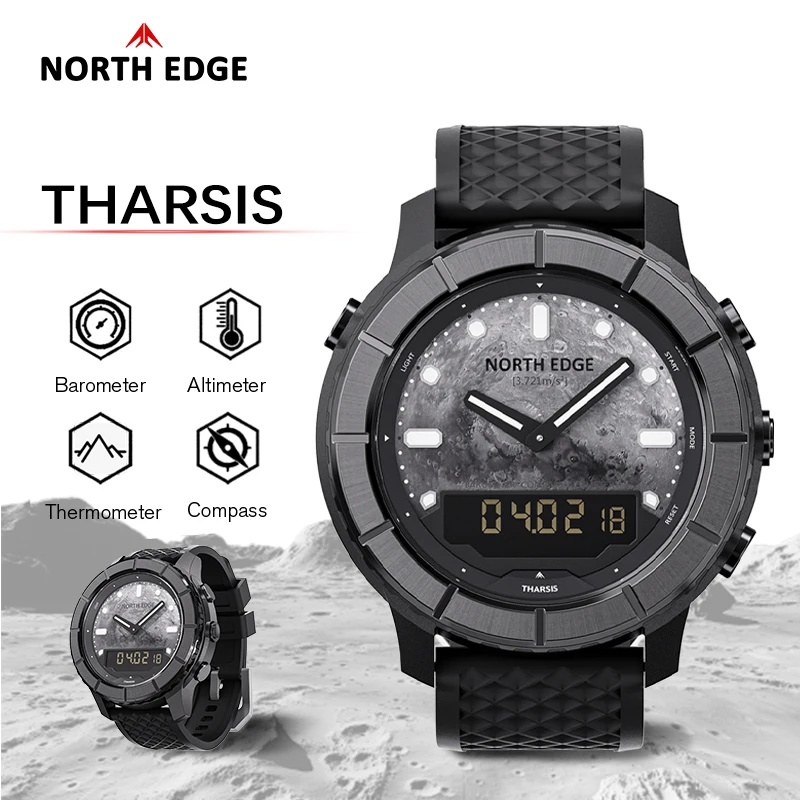 Altimeter Compass Watch - NORTH EDGE THARSIS Jam Tangan Digital