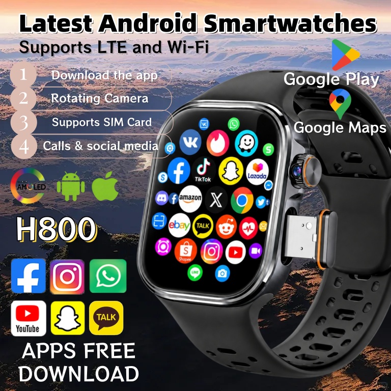 Heart Rate Gps Watch - Jam Tangan Pintar Android H800 2026