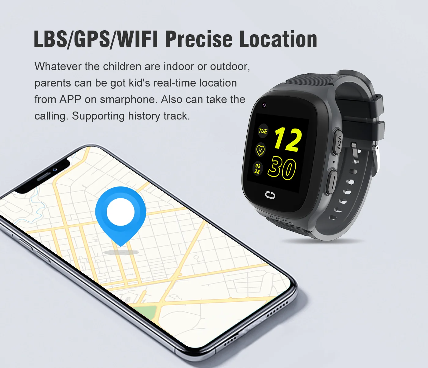 Jam Tangan Pintar Anak 4G SOS  - Smartwatch Watches For Children ulasan dan harga