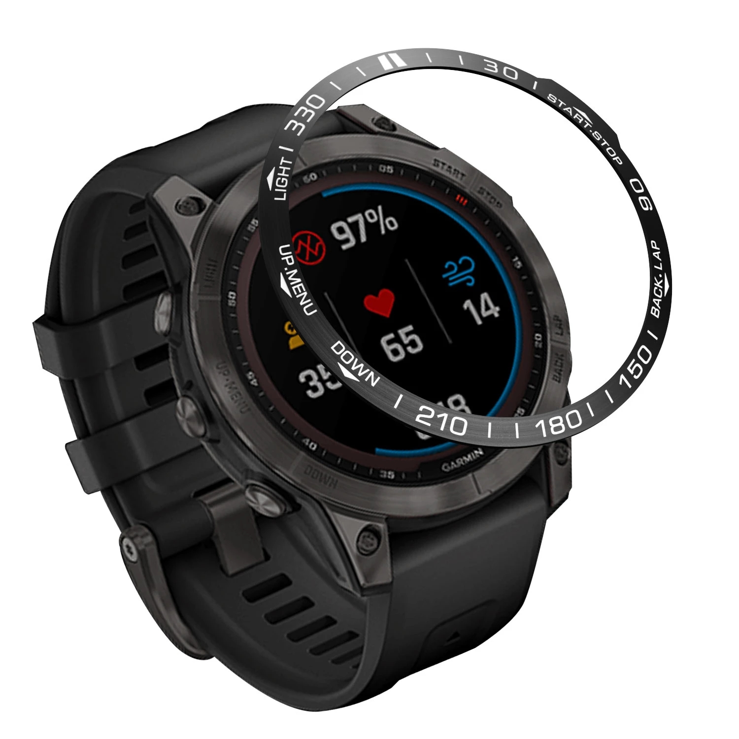 Bezel untuk Garmin Fenix 7 7X  - Smartwatch Ring Watches ulasan dan harga