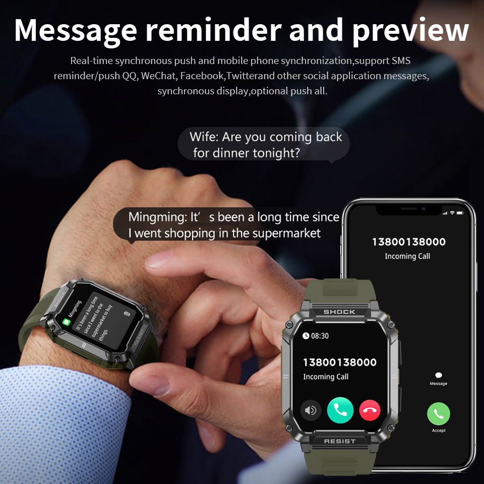 Jam Tangan Pintar Pria LIGE Ge - Smartwatch Watches For Sale ulasan dan harga