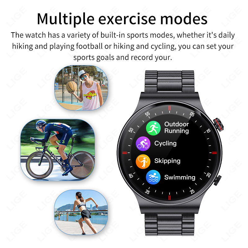 Jam Tangan Pintar LIGE 2026 Pe - Smartwatch Watches For Sale ulasan dan harga