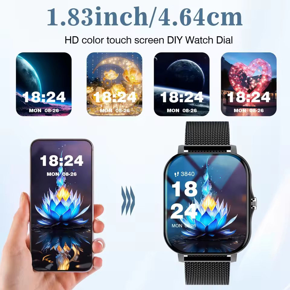 Jam Tangan Pintar Bluetooth Ba - Smartwatch Square Watches For Men ulasan dan harga