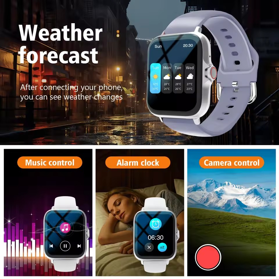 Jam Tangan Pintar Bluetooth Ba - Smartwatch Square Watches For Men ulasan dan harga