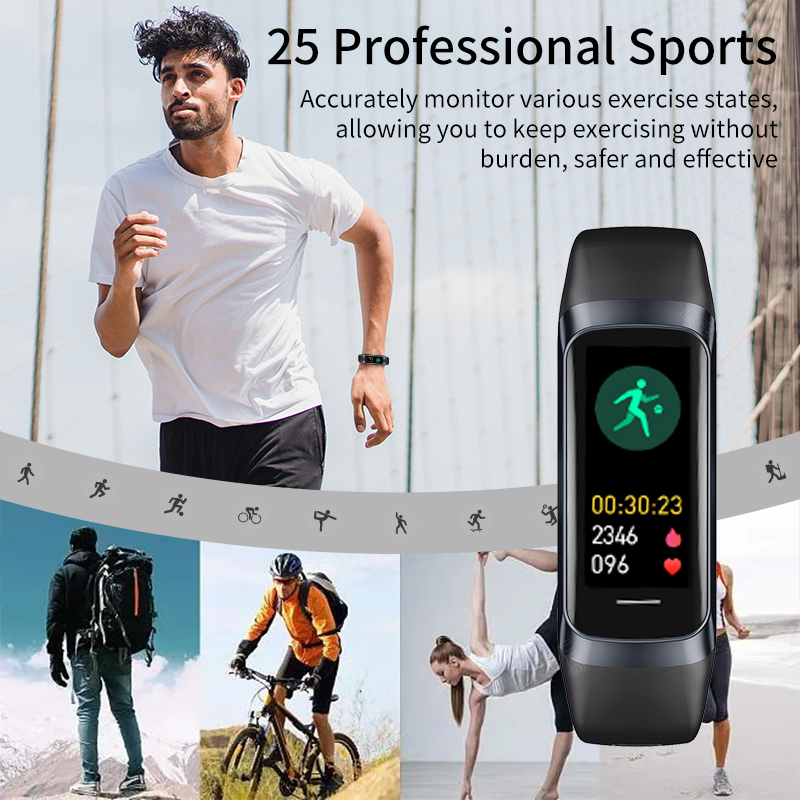 LIGE 1.1 Inci Amoled Monitor D - Smartwatch Square Watches For Men ulasan dan harga