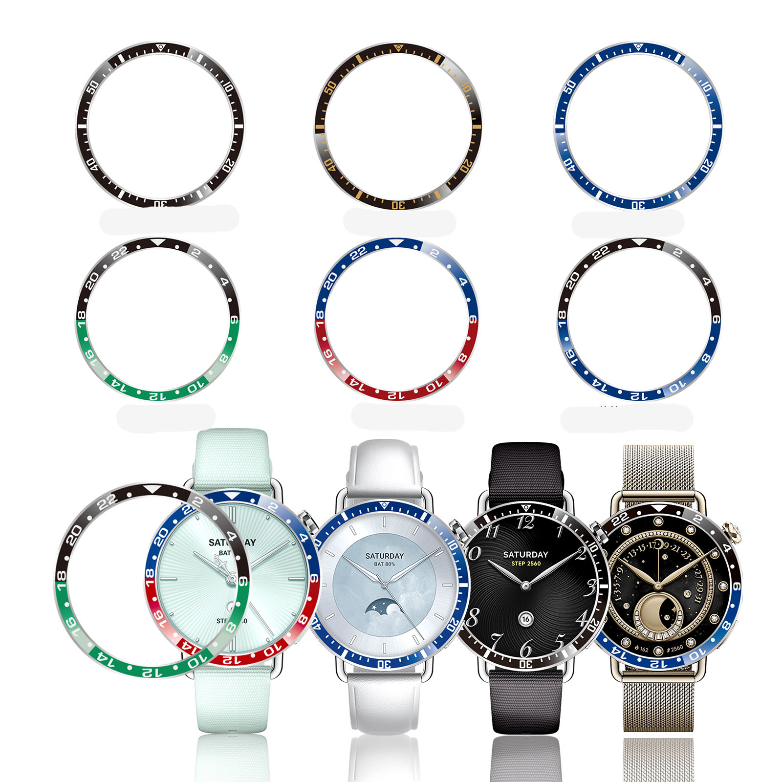 Casing Heorland Xiaomi Watch S - Smartwatch Ring Watches ulasan dan harga