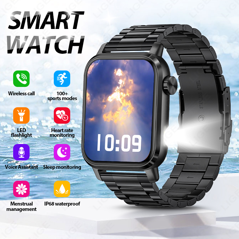 LIGE Jam Tangan Pintar Pelacak - Smartwatch Watches For Sale ulasan dan harga