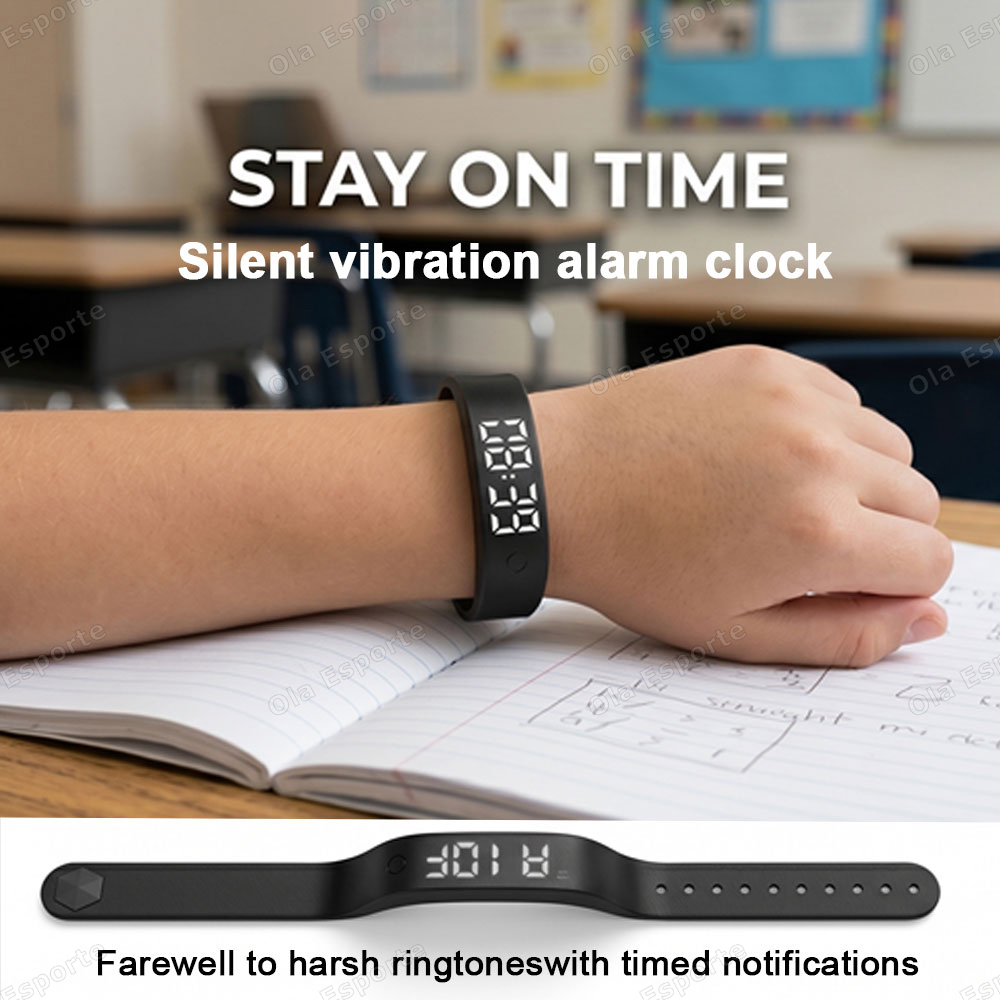 Jam Alarm Getar untuk Tidur Ny - Smartwatch Square Watches For Men ulasan dan harga