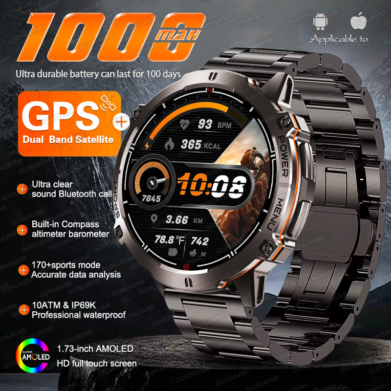 Jam Tangan Pintar Militer NEW  - Altimeter Compass Watch ulasan dan harga