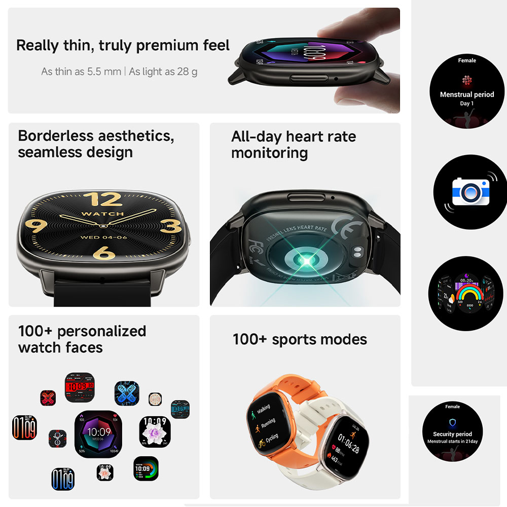 Jam Tangan Pintar HD17 AIR AMO - Smartwatch Stylish Watches For Women ulasan dan harga