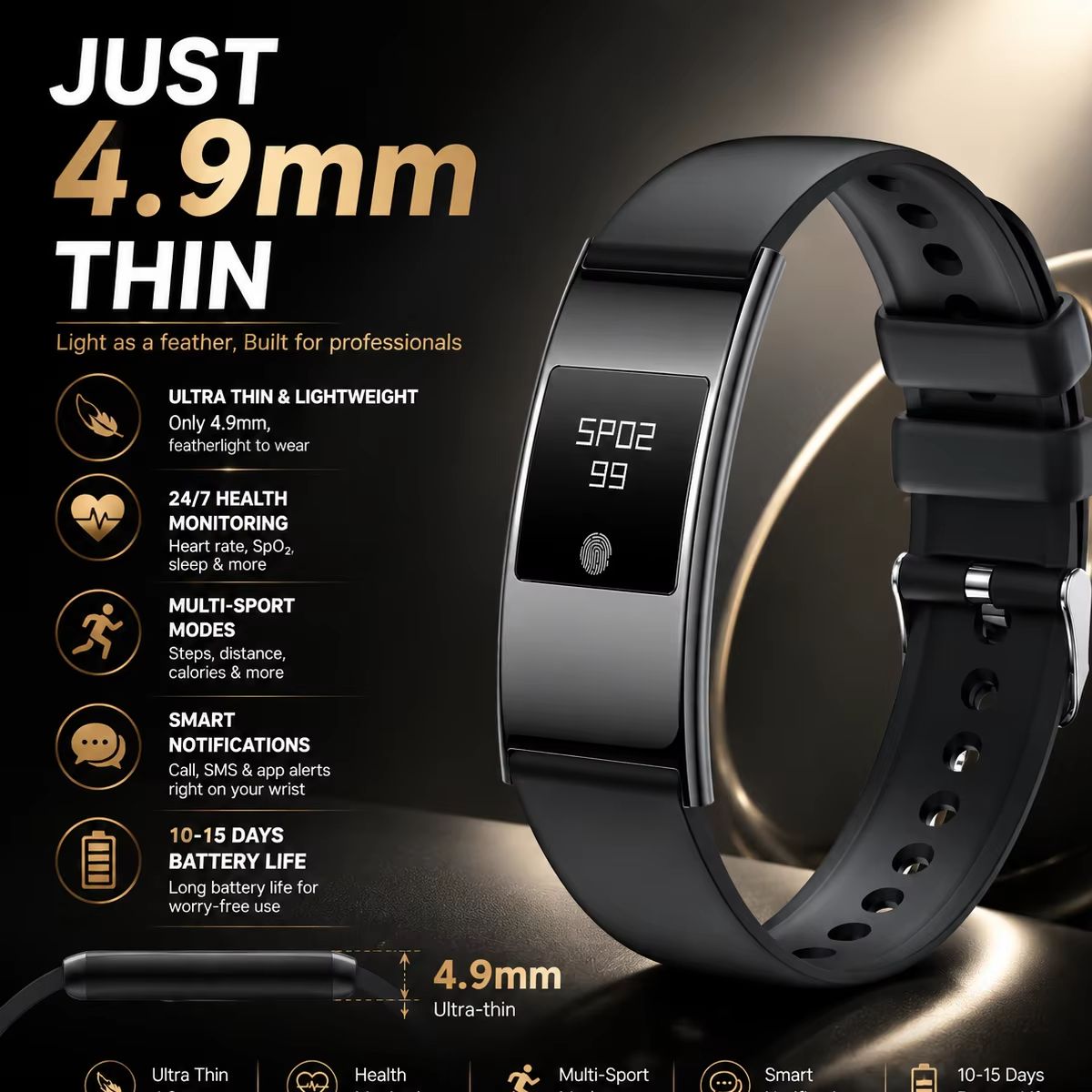 Jam Tangan Pintar Ultra-Slim S - Smartwatch Stylish Watches For Women ulasan dan harga
